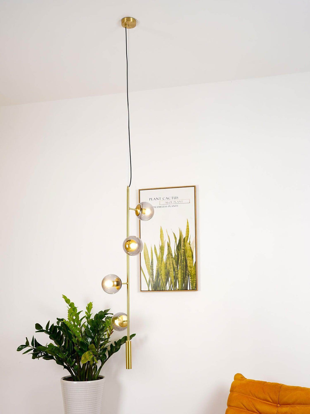 Orb Pendant Light - Modern Brass & Glass Hanging Fixture | Vinlighting | Vinlighting