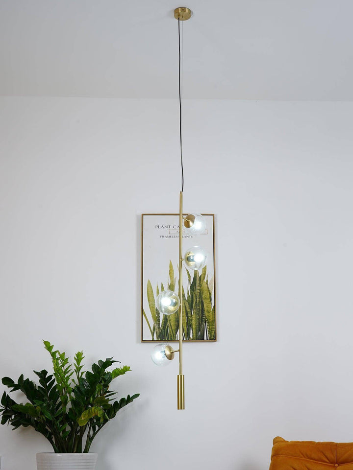 Orb Pendant Light - Modern Brass & Glass Hanging Fixture | Vinlighting | Vinlighting