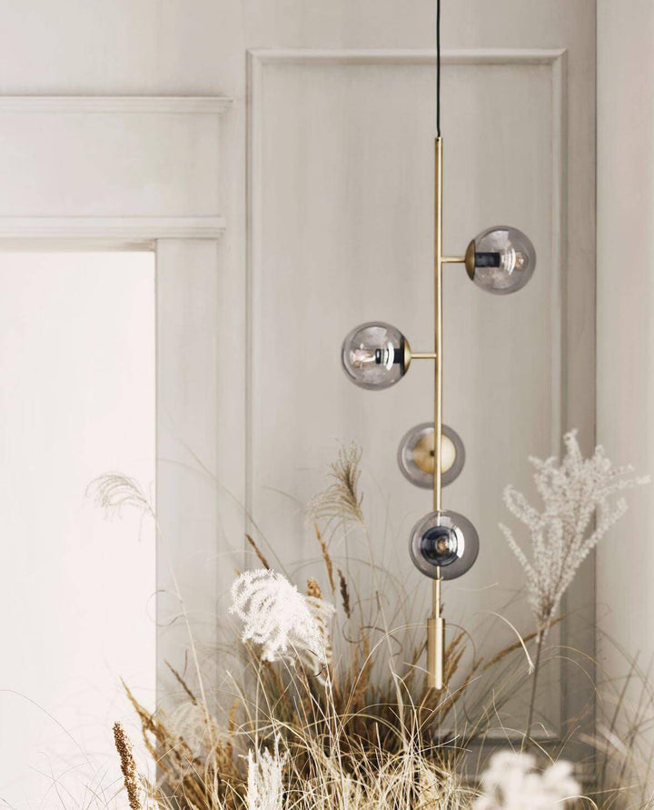 Orb Pendant Light - Modern Brass & Glass Hanging Fixture | Vinlighting | Vinlighting