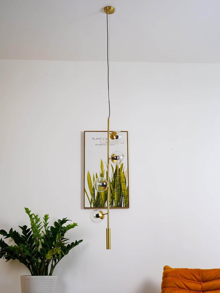 Orb Pendant Light - Modern Brass & Glass Hanging Fixture | Vinlighting | Vinlighting