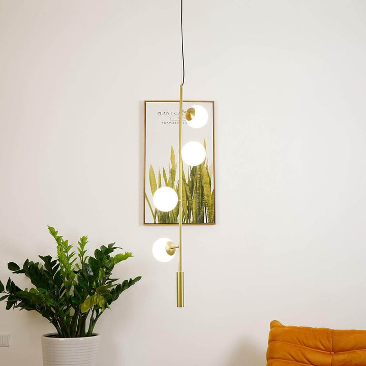 Orb Pendant Light - Modern Brass & Glass Hanging Fixture | Vinlighting | Vinlighting