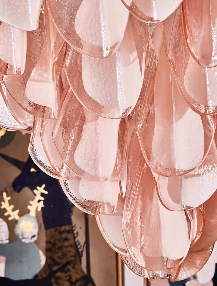 Orphia Pink Chandelier | Handmade Vintage Murano Glass Lighting