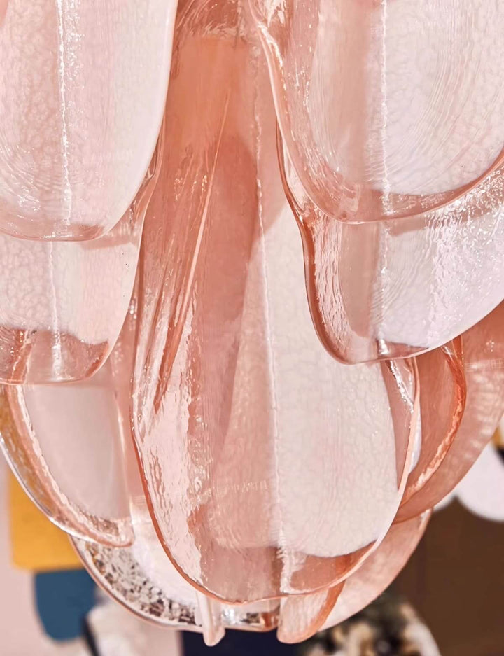 Orphia Pink Chandelier | Handmade Vintage Murano Glass Lighting