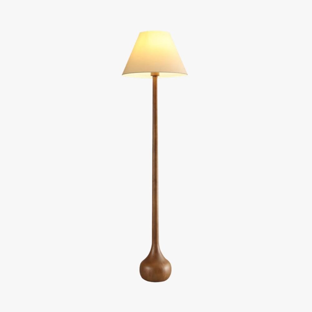 Osaka wooden floor lamp with a rustic design, perfect for living room lighting, 151cm tall.