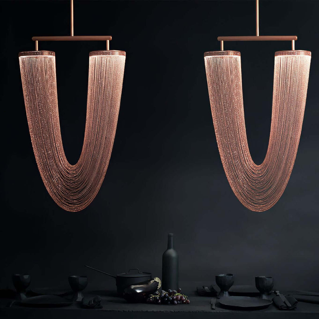 Otero Pendant Light β Handcrafted Copper Chains & Elegant Glow | Vinlighting | Vinlighting