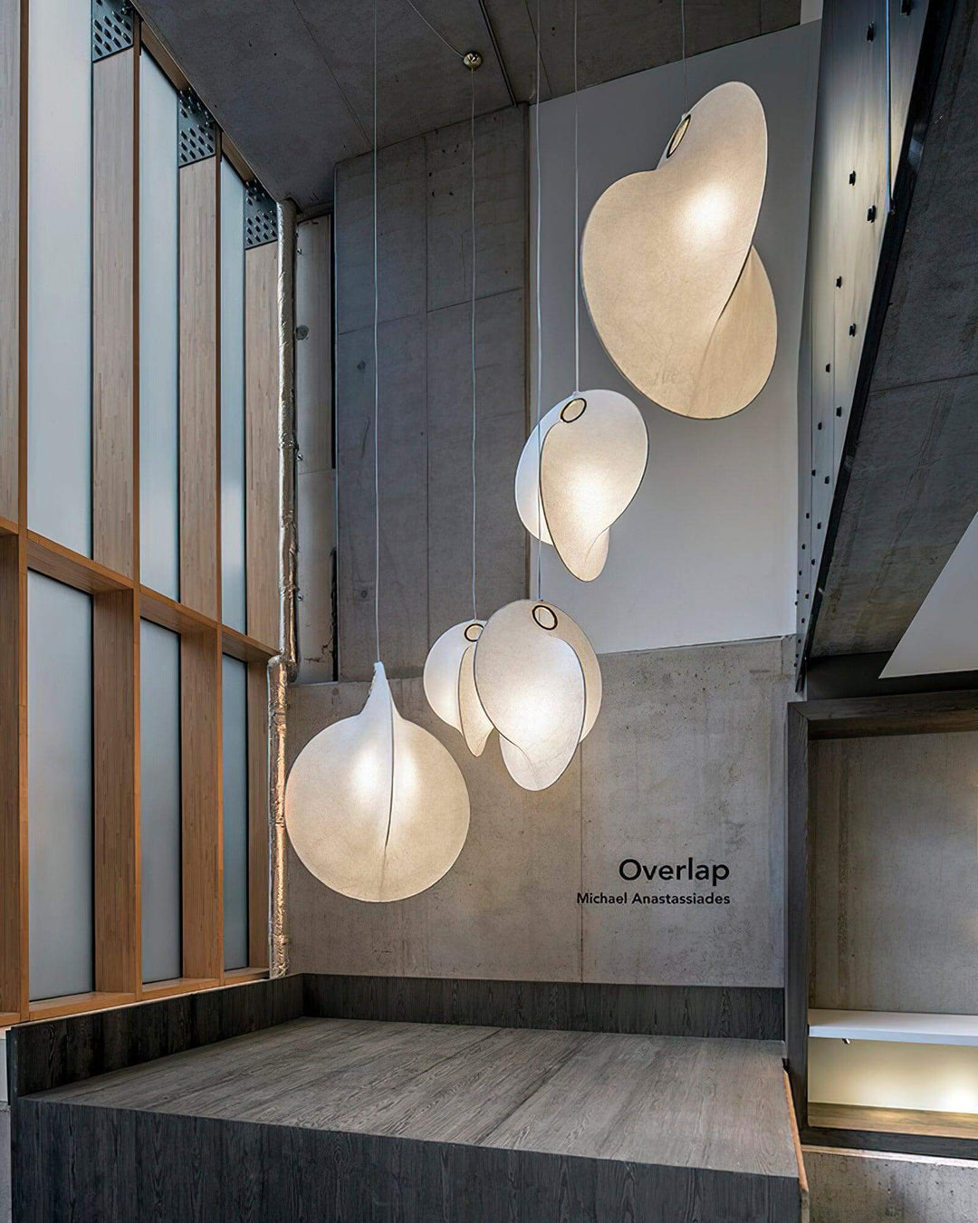 Overlap Pendant Light - White Silk Elegance | Vinlighting | Vinlighting