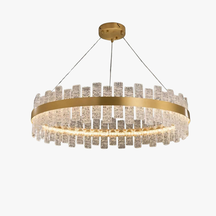 Patricia Chandelier – Metal Glass Light for Dining Area