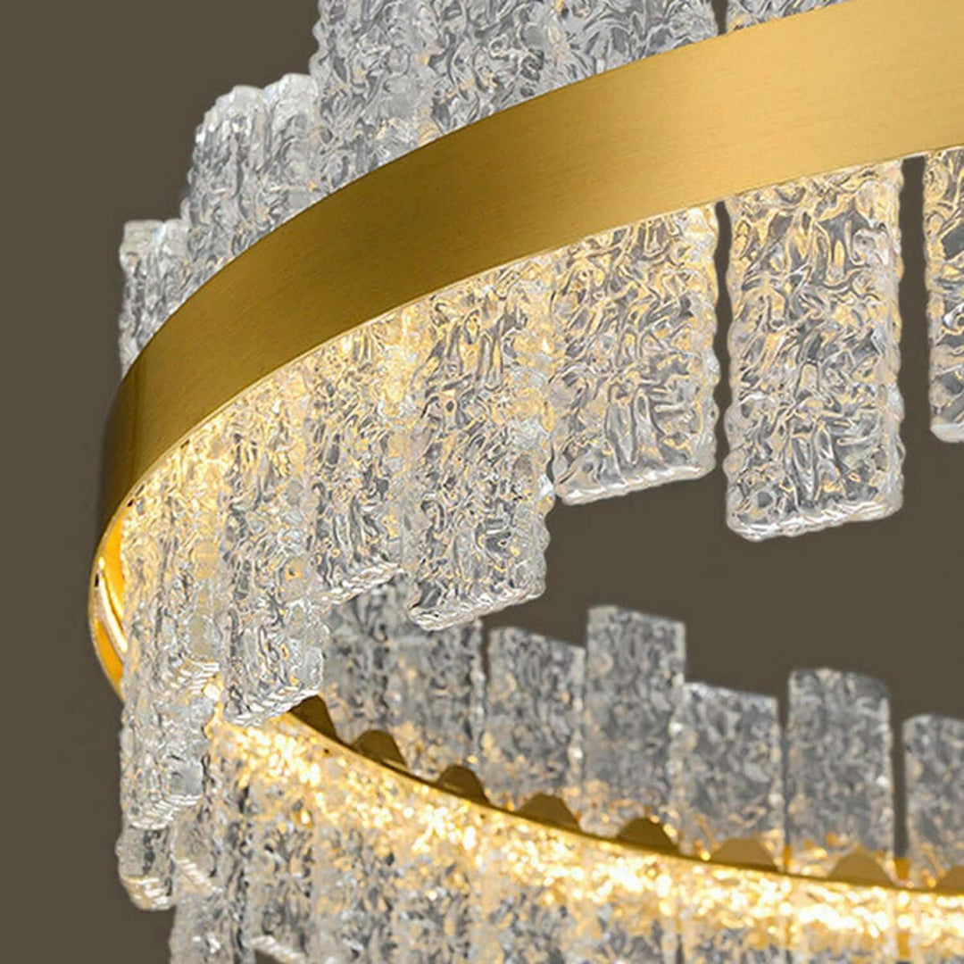 Patricia Chandelier – Metal Glass Light for Dining Area