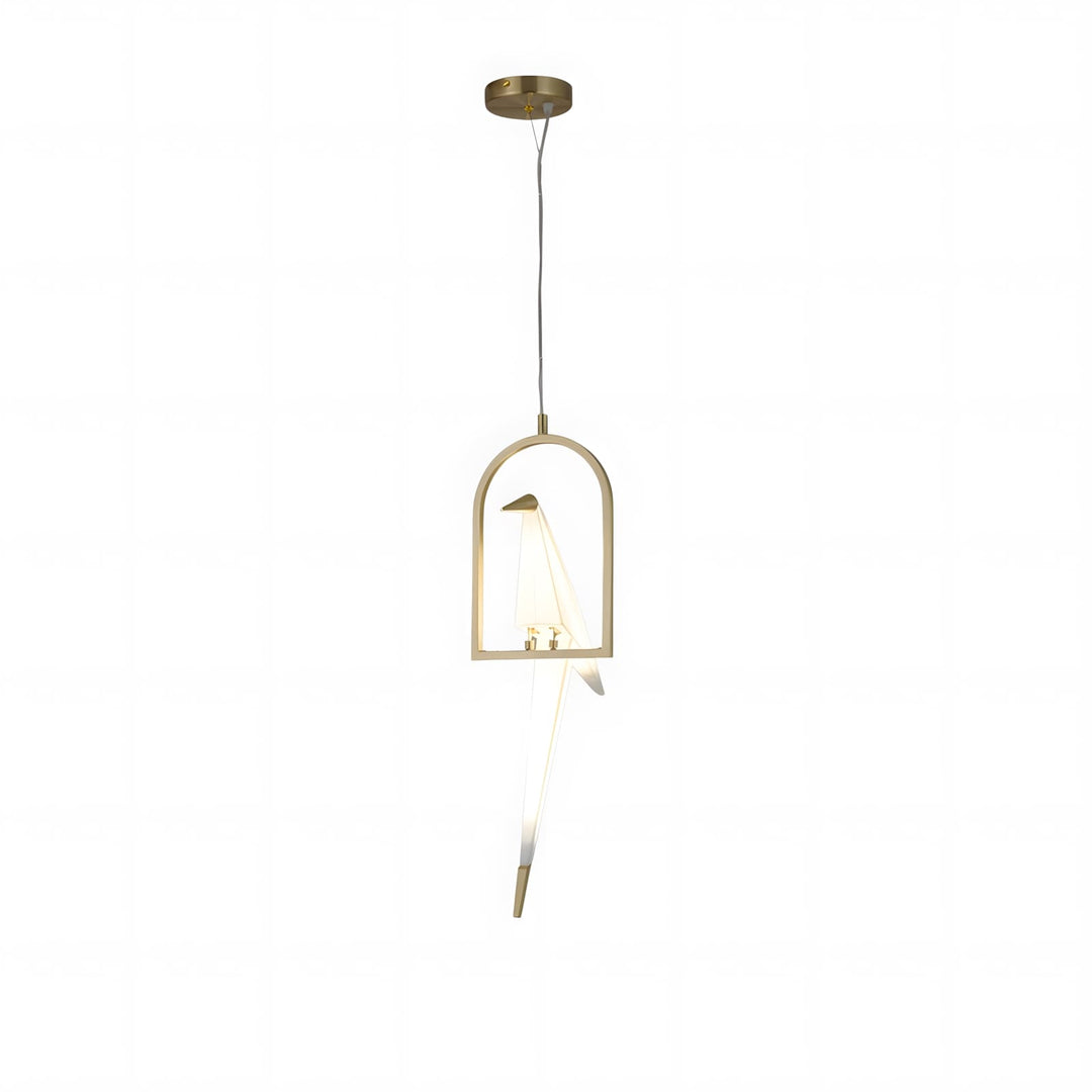 Perching Bird Pendant Light