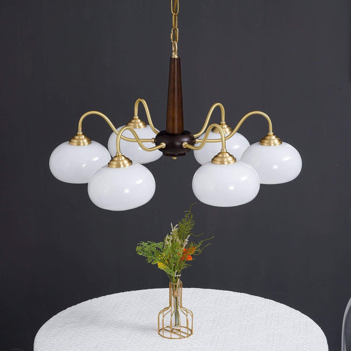 Persimmon Chandelier | Luxurious Glass & Brass Lighting | Vinlighting | Vinlighting