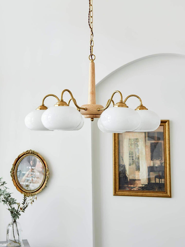 Persimmon Chandelier | Luxurious Glass & Brass Lighting | Vinlighting | Vinlighting