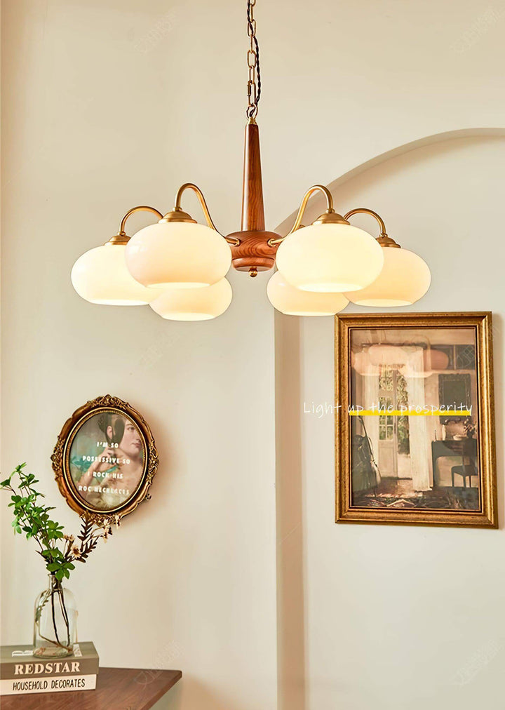 Persimmon Chandelier | Luxurious Glass & Brass Lighting | Vinlighting | Vinlighting