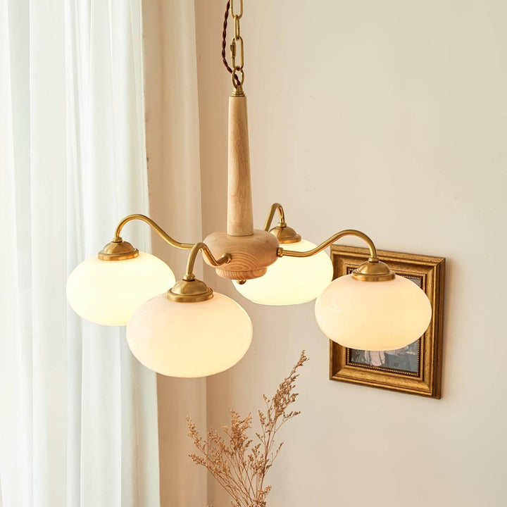 Persimmon Chandelier | Luxurious Glass & Brass Lighting | Vinlighting | Vinlighting