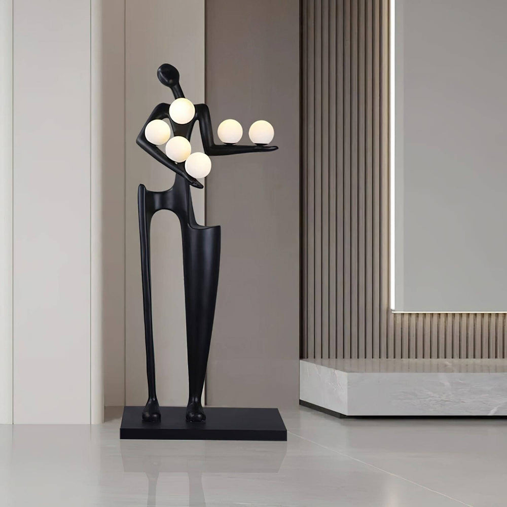Stylish Quoreva sculptural floor lamp, an elegant art deco design ideal for enhancing floor lights in living room.
