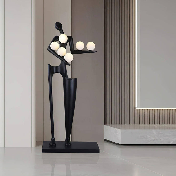 Stylish Quoreva sculptural floor lamp, an elegant art deco design ideal for enhancing floor lights in living room.
