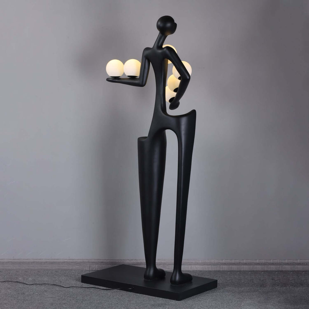 Quoreva sculptural floor lamp, an art deco design, perfect floor lights for living room with a unique artistic silhouette.
