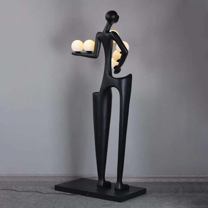 Quoreva sculptural floor lamp, an art deco design, perfect floor lights for living room with a unique artistic silhouette.