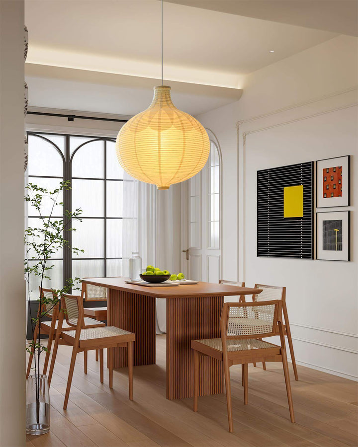 Rice Paper Globe Pendant Light | Hanging for Dining Room & Bedroom | Vinlighting | Vinlighting