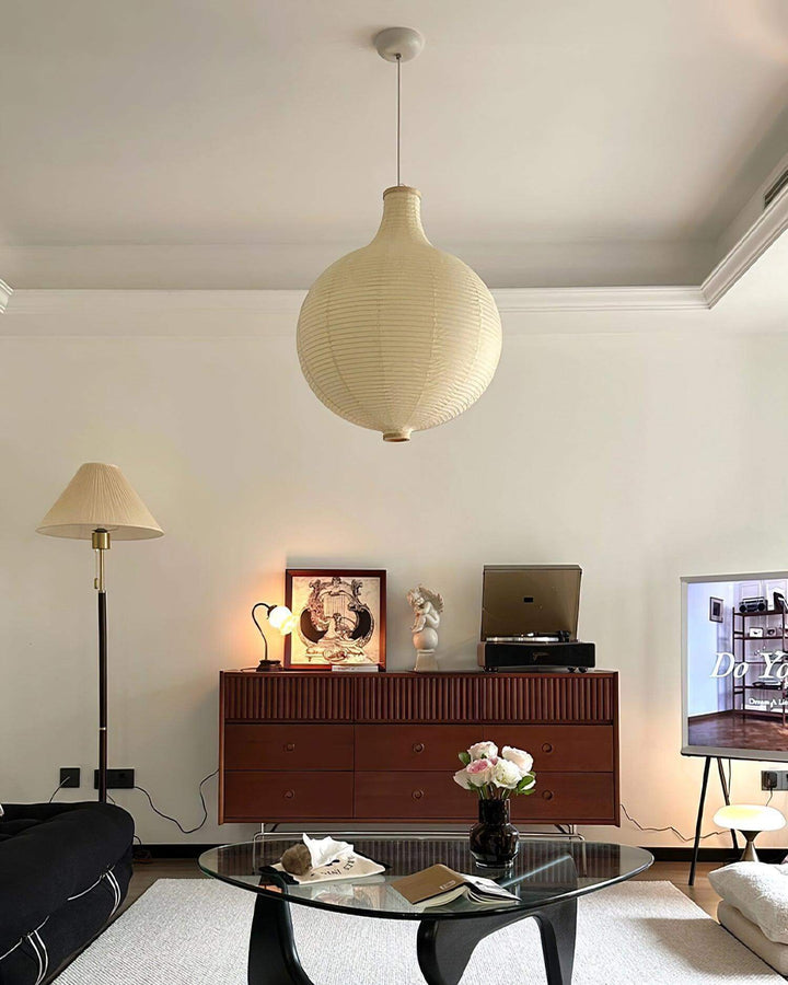 Rice Paper Globe Pendant Light | Hanging for Dining Room & Bedroom | Vinlighting | Vinlighting