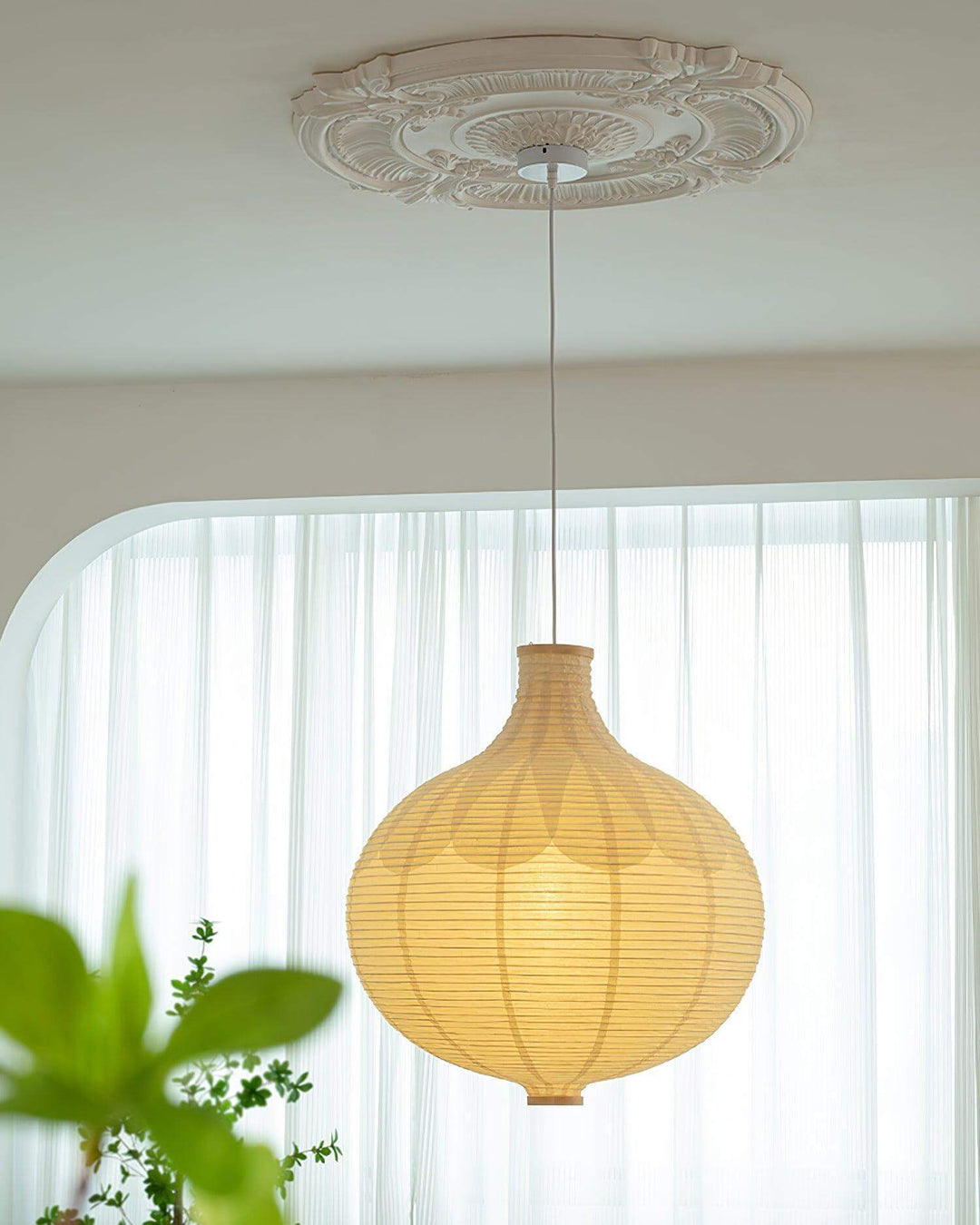 Rice Paper Globe Pendant Light | Hanging for Dining Room & Bedroom | Vinlighting | Vinlighting
