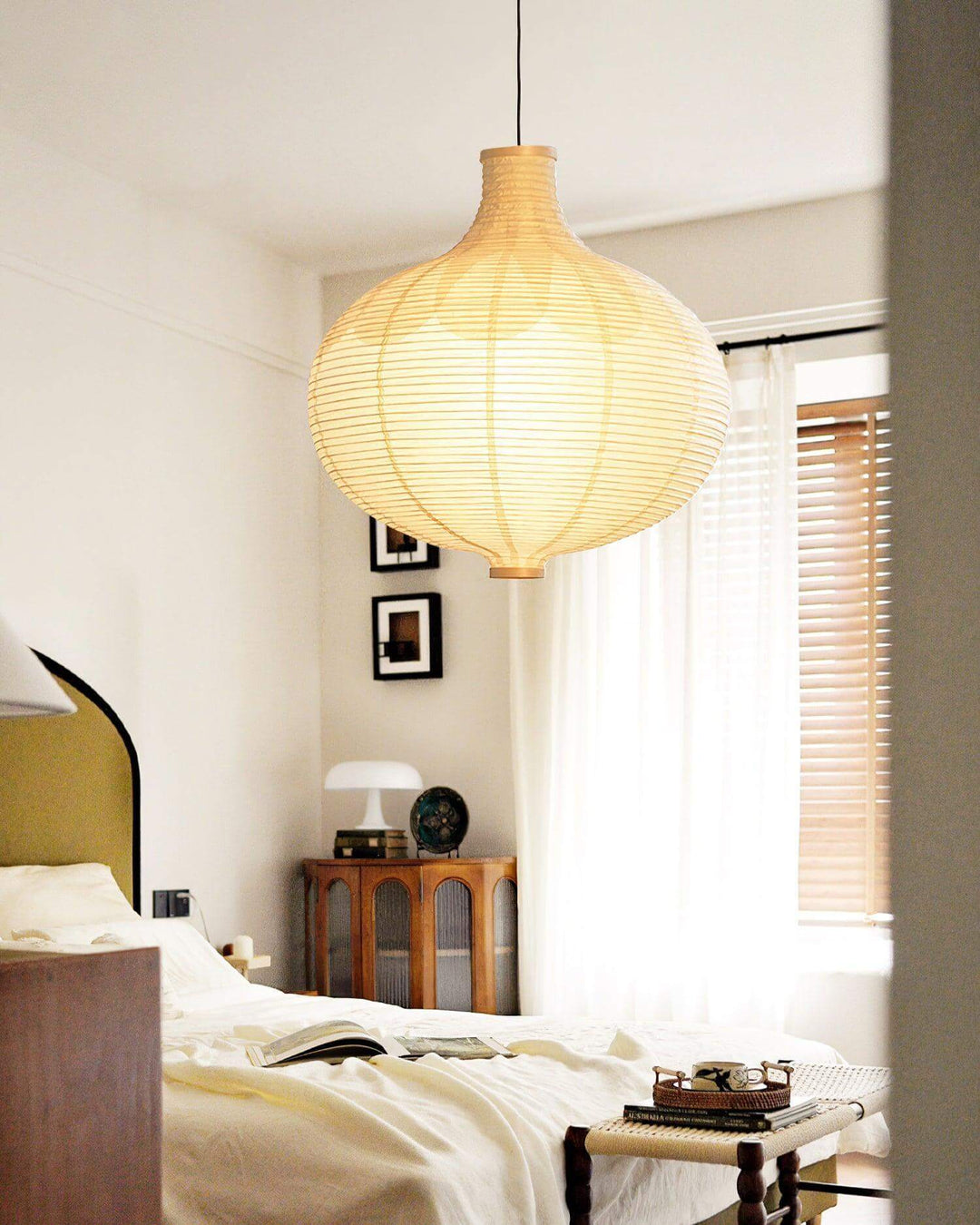 Rice Paper Globe Pendant Light | Hanging for Dining Room & Bedroom | Vinlighting | Vinlighting