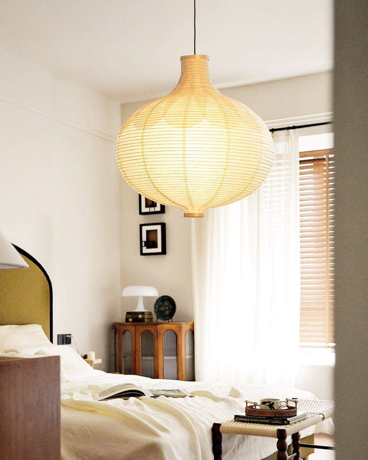Rice Paper Globe Pendant Light | Hanging for Dining Room & Bedroom | Vinlighting | Vinlighting