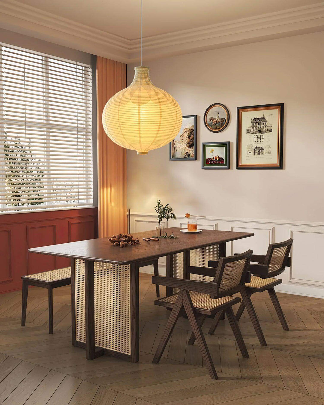 Rice Paper Globe Pendant Light | Hanging for Dining Room & Bedroom | Vinlighting | Vinlighting