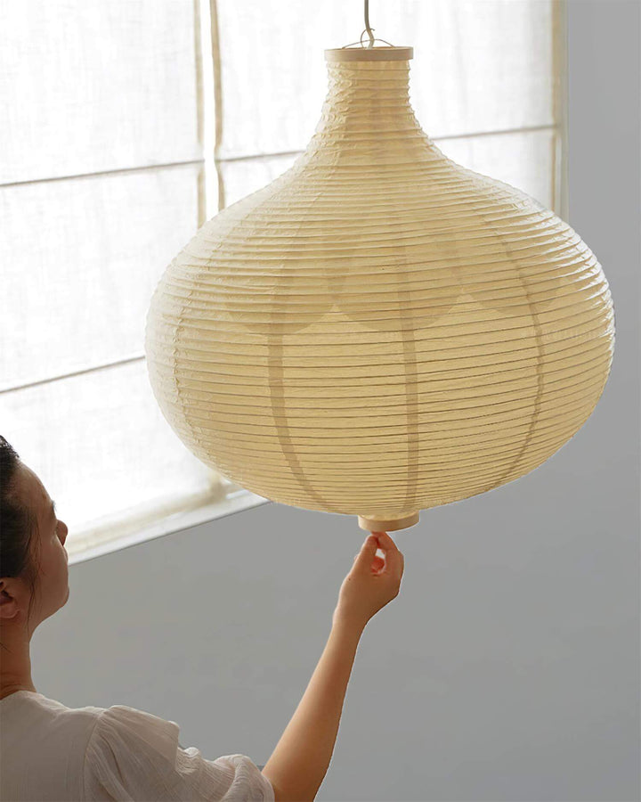 Rice Paper Globe Pendant Light | Hanging for Dining Room & Bedroom | Vinlighting | Vinlighting