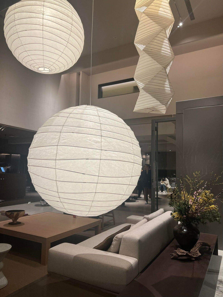 Rice Paper Lantern Pendant Light β Mid Century Akari Style | Vinlighting