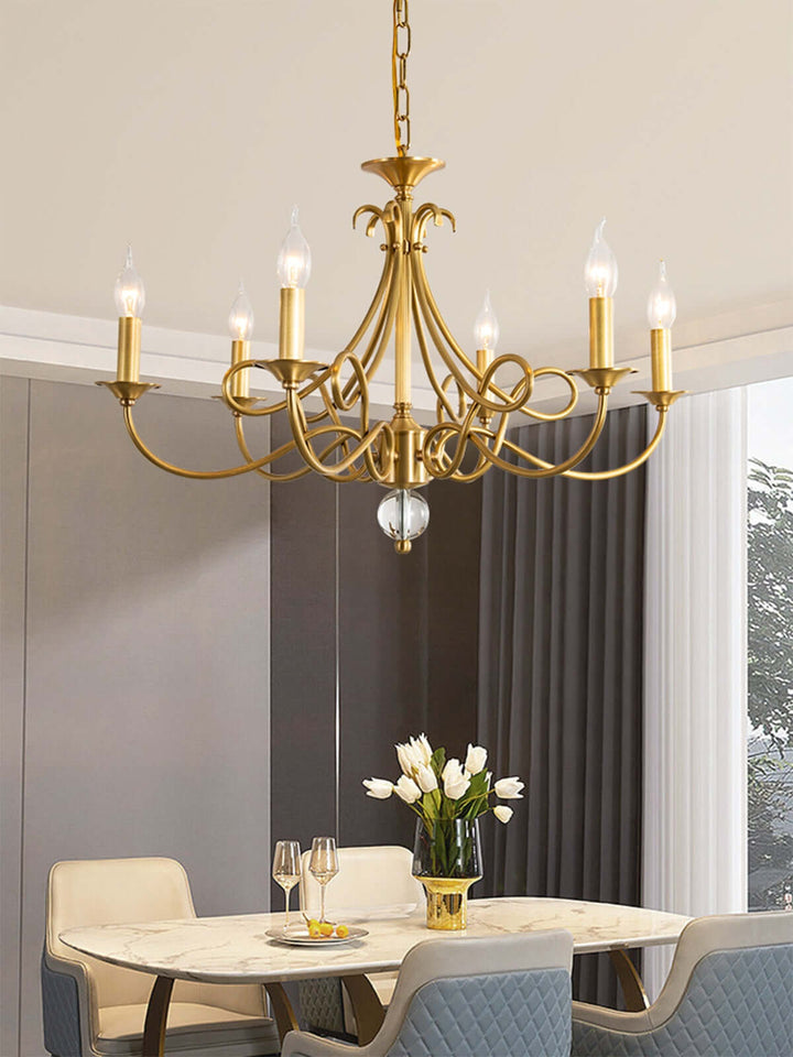 Rynix Chandelier โ Luxurious American Living Room Lighting