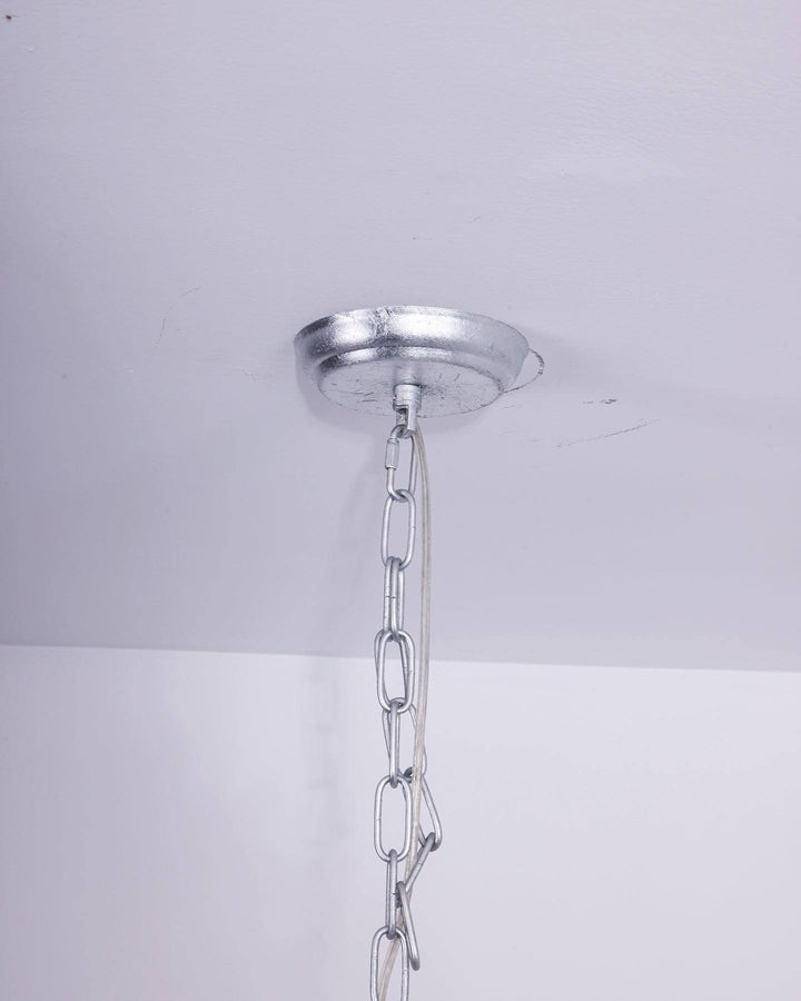Skye Shell Chandelier | Natural Mother-of-Pearl & Silver Lighting | Vinlighting | Vinlighting