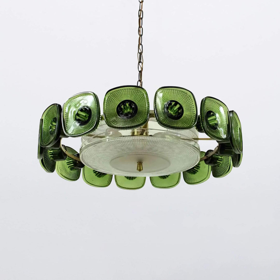 Solvani Chandelier โ French Vintage Art Glass Lighting