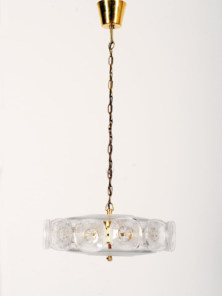 Solvani Chandelier โ French Vintage Art Glass Lighting