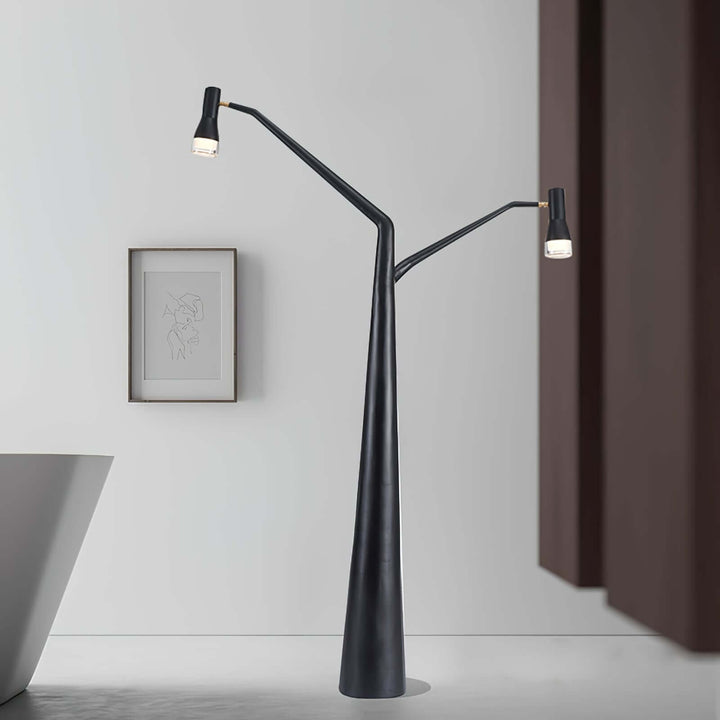 Soma Y-Floor Lamp, a sculptural floor lamp for living room, unique design, 178 cm tall, modern lighting solution.