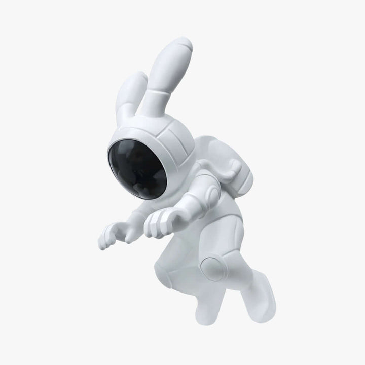 Space Rabbit Sculpture – Art Deco Resin Home Accent