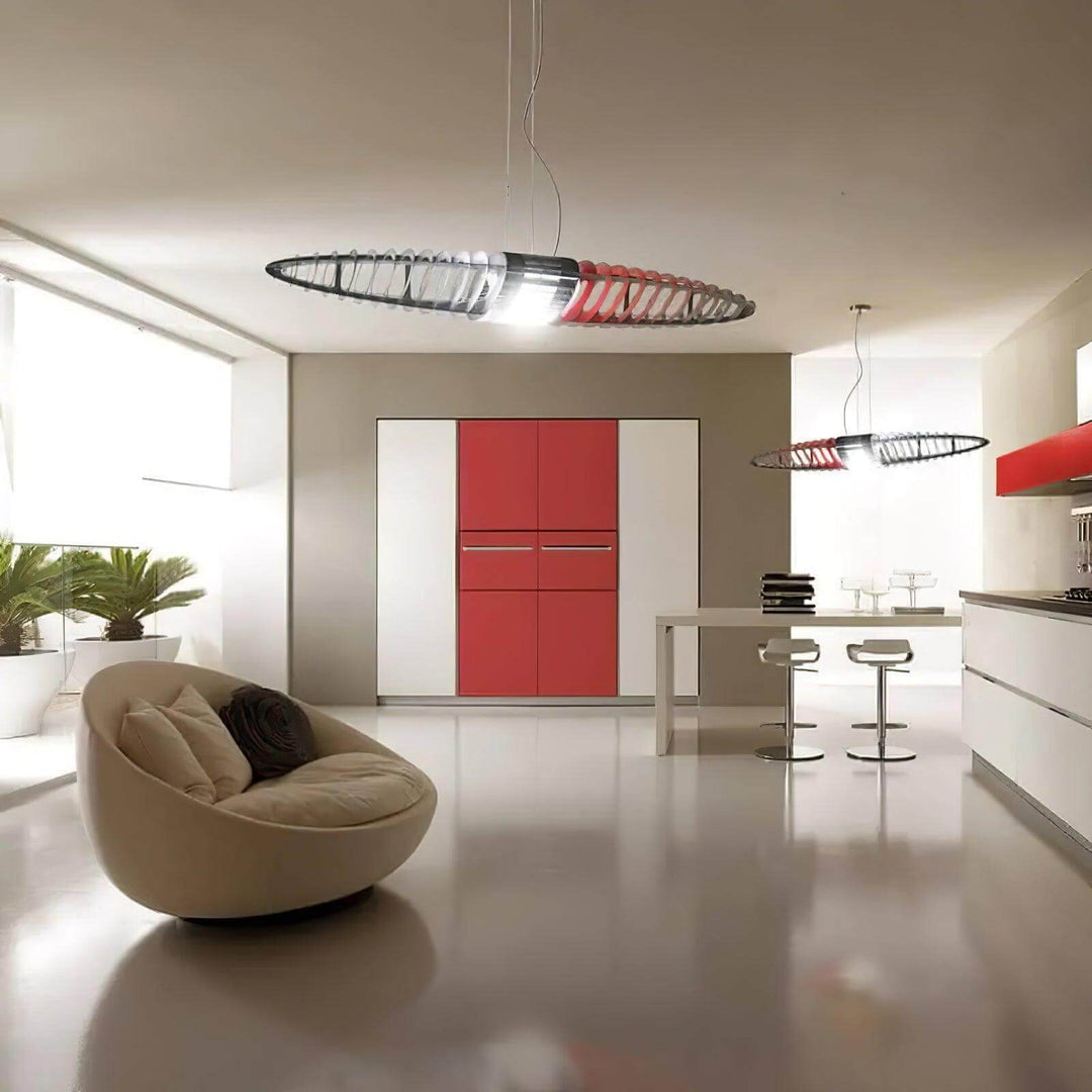 Spaceship Pendant Light - Silver Modern Kitchen | Vinlighting | Vinlighting