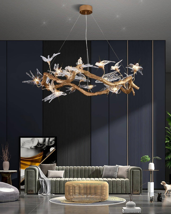 Swallow Chandelier – Elegant & Artistic Statement Lighting | Vinlighting | Vinlighting