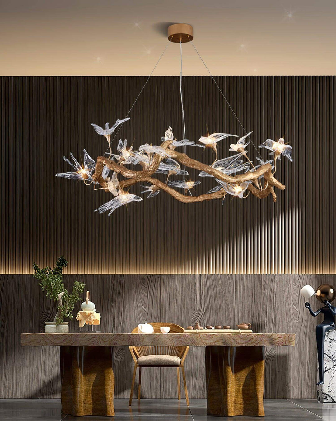 Swallow Chandelier – Elegant & Artistic Statement Lighting | Vinlighting | Vinlighting