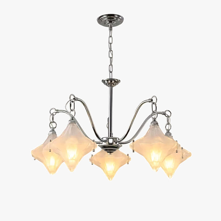 Sylume Chandelier โ French Minimalist Star-Shaped Glass Lamp