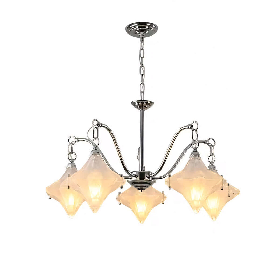 Sylume Chandelier โ French Minimalist Star-Shaped Glass Lamp