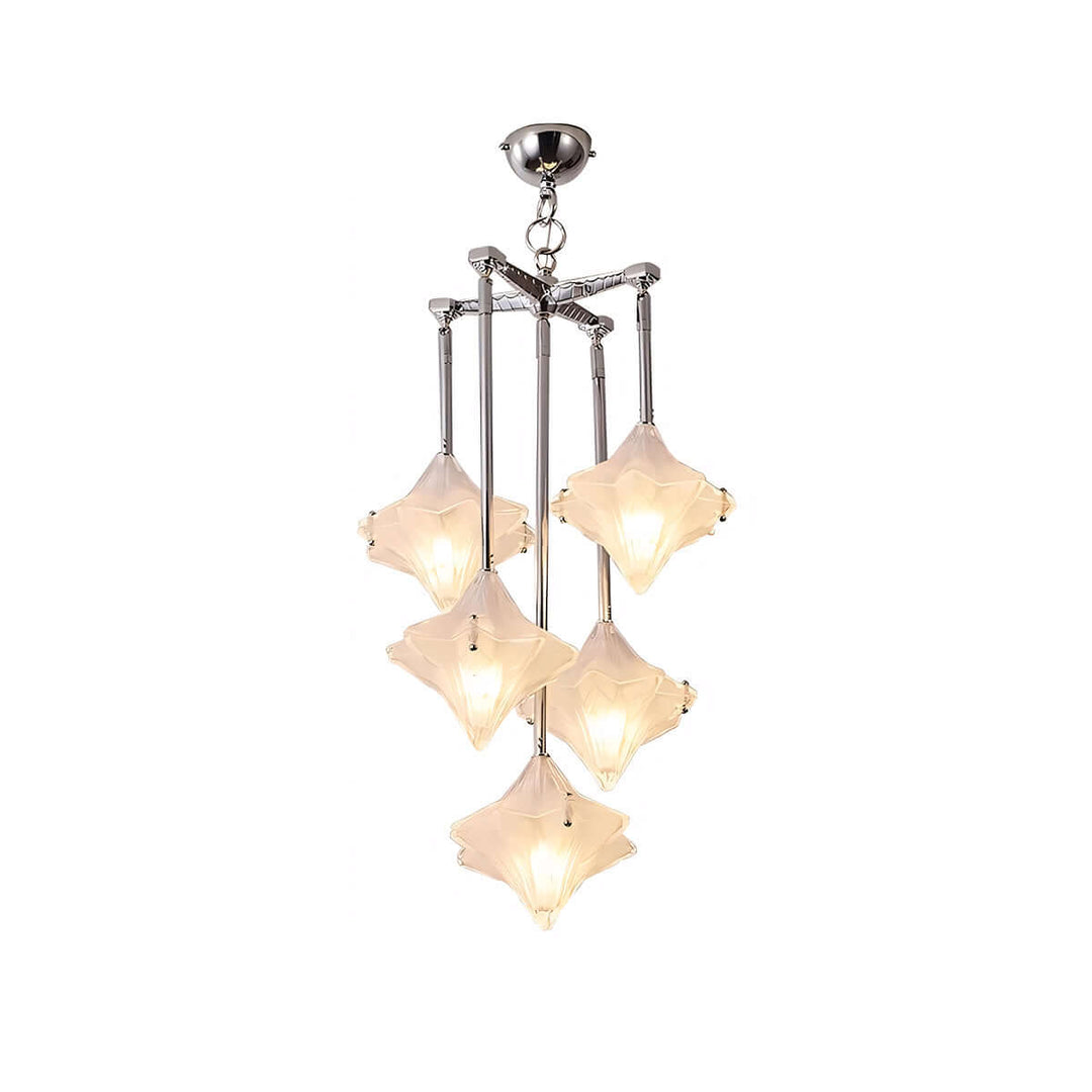 Sylume Chandelier โ French Minimalist Star-Shaped Glass Lamp