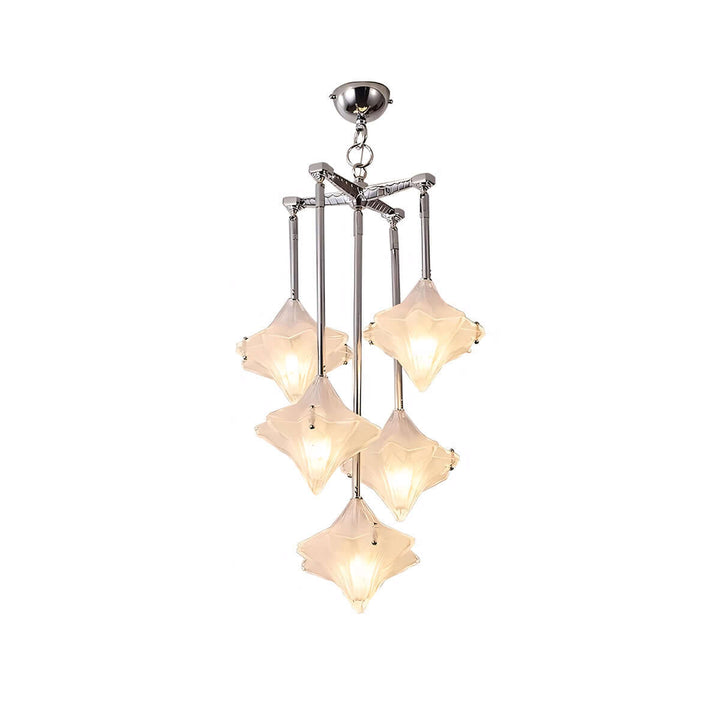Sylume Chandelier โ French Minimalist Star-Shaped Glass Lamp
