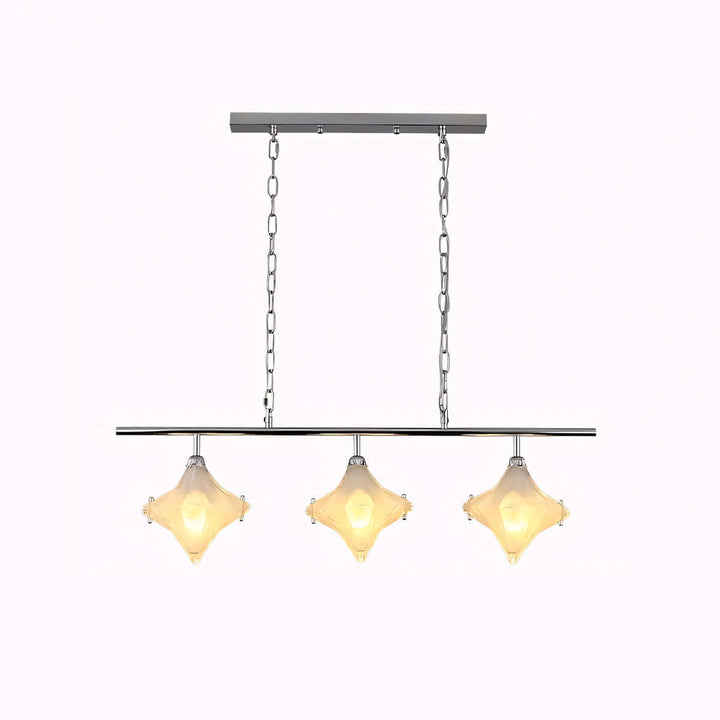 Sylume Chandelier โ French Minimalist Star-Shaped Glass Lamp