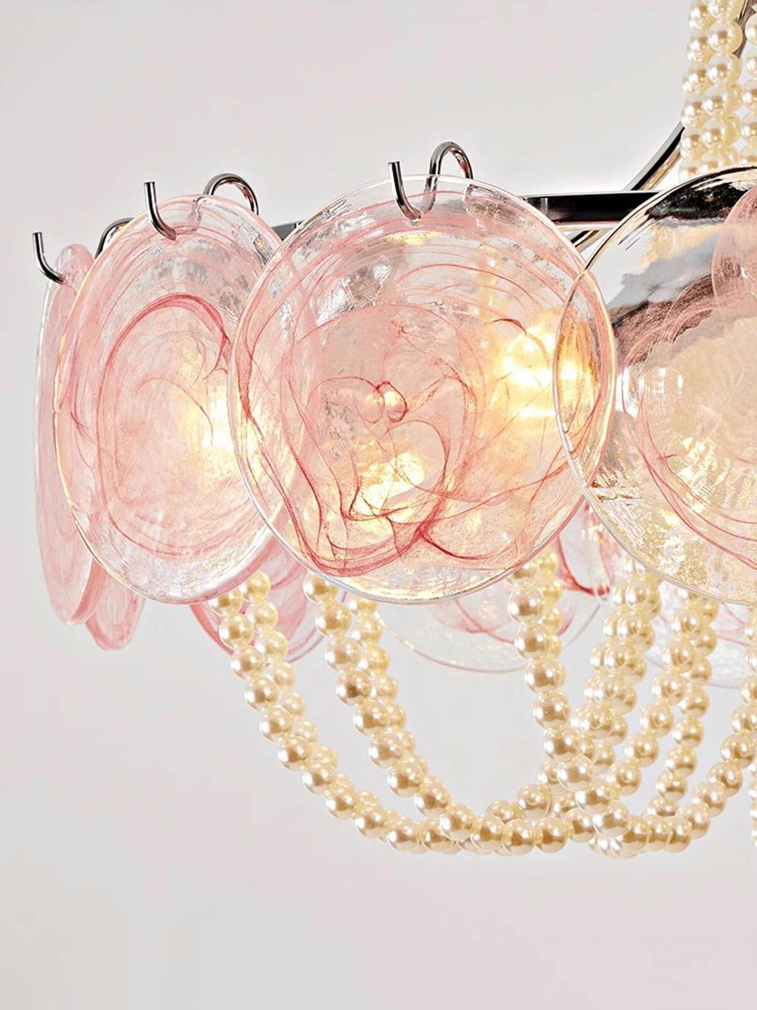 Thalire Stained Glass Chandelier for Dining Area Elegance