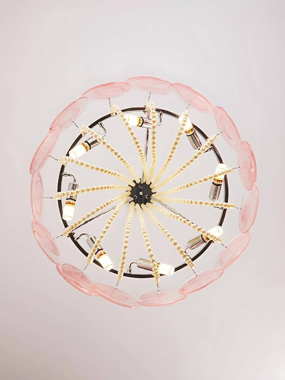 Thalire Stained Glass Chandelier for Dining Area Elegance