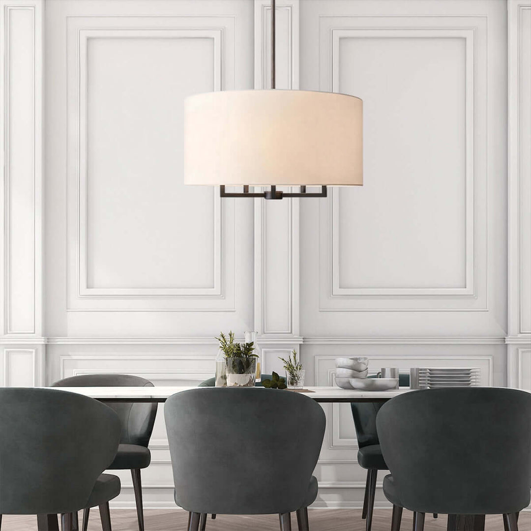 Tivorix Chandelier - French Retro Fabric Living Room Chandelier