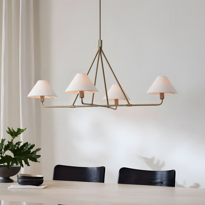 Trivonix Chandelier - Vintage French Minimalist Lighting