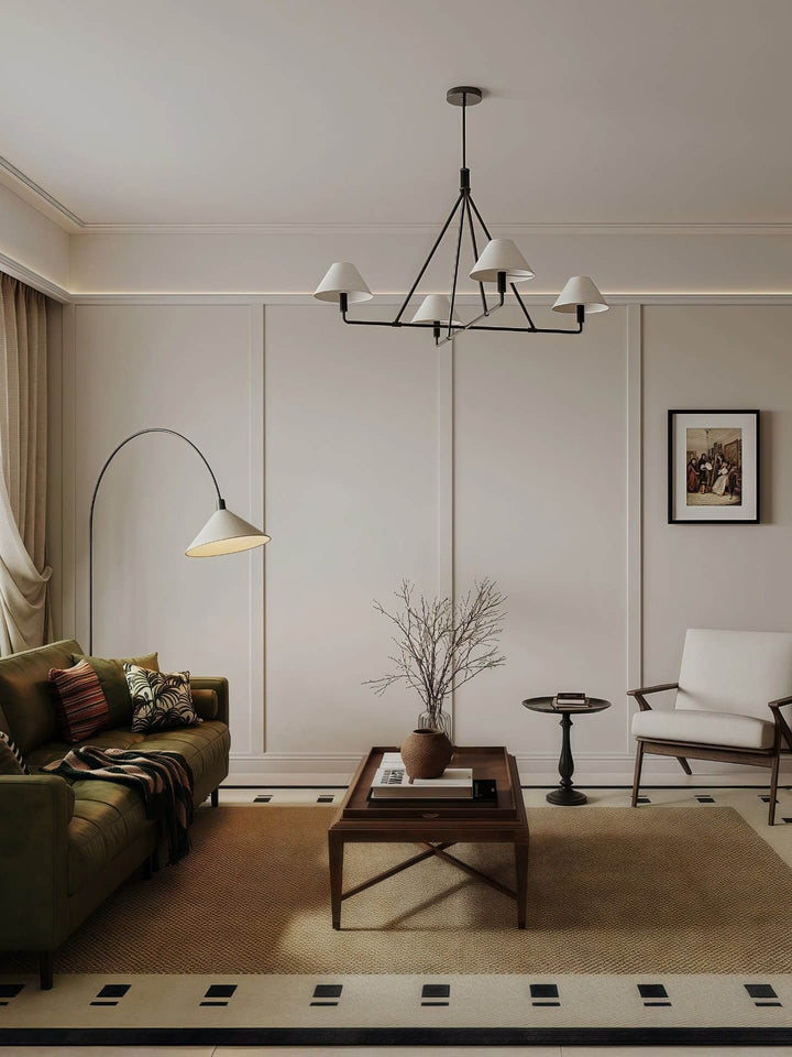 Trivonix Chandelier - Vintage French Minimalist Lighting