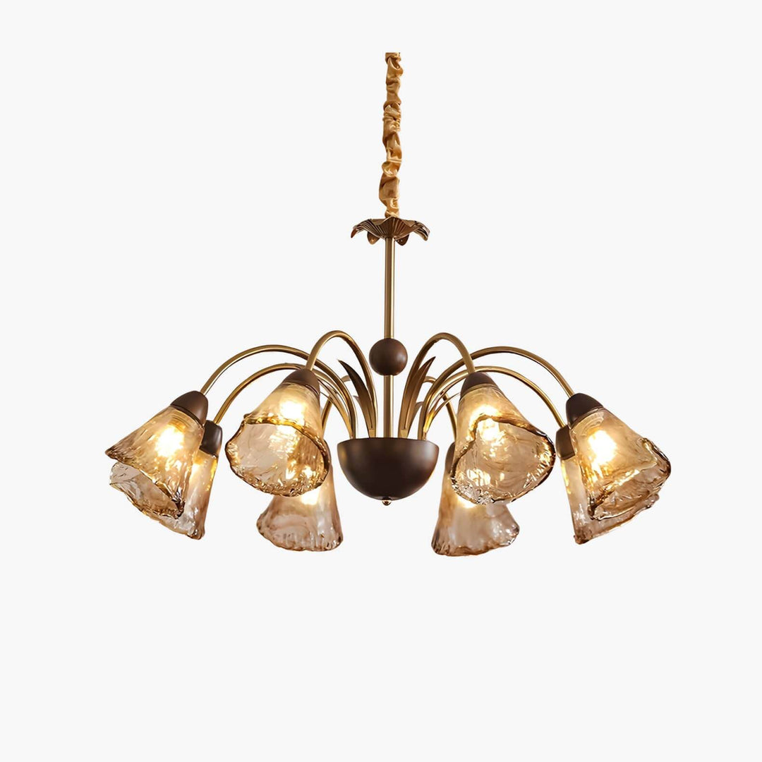 Vela Chandelier - Vintage Glass Light for Contemporary Homes