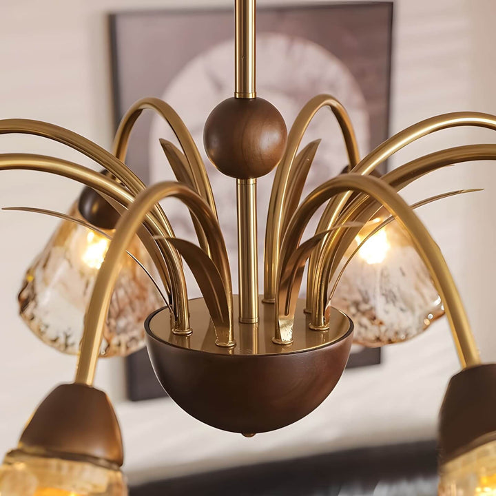 Vela Chandelier - Vintage Glass Light for Contemporary Homes